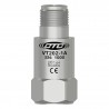 VT202 Kettős kimenetű sebességérzékelő, sebesség és hőmérséklet, felső kimenetű 3 tűs csatlakozó, 4 mV/mm/sec, 10 mV/°C, ±10%