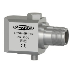 LP364 Kettős kimenetű Loop Power rezgésgyorsulás érzékelő, 4-20 mA kimenet, hőmérséklet (°C) kimenet, oldalsó kivezetésű 3 tűs c