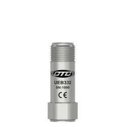 UEB332 IEPE dinamikus rezgés ultrahang érzékelő, 1/4-28 beépítés, felső kivezetésű 2 tűs Mini-Mil csatlakozó, 100 mV/g