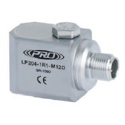 LP204-M12D loop power rezgéssebesség érzékelő és távadó: 4-20 mA, oldalsó kivezetésű M12-es csatlakozó
