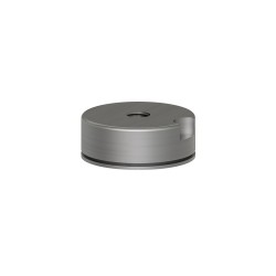 MH130-1T MOUNTING DISK WITH 1/4-28 BLIND TAPPED HOLE AND TRIAXIAL ACCELEROMETER LOCATING NOTCH, 25.4 MM DIAMETER